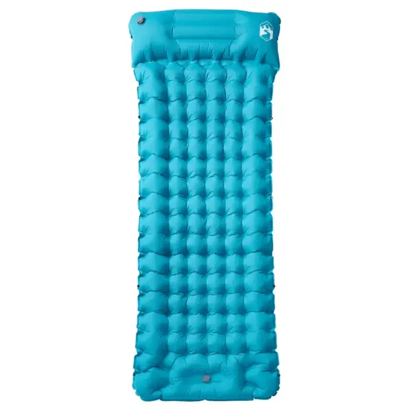 Isetäituv matkamadrats sisseehitatud jalgpumbaga ja padjaga, 1-le, sinine, 200 x 75 x 10,5 cm – 2