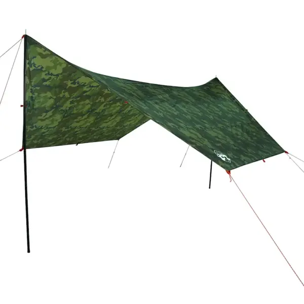 Veekindel kamuflaaž tuulevari matkale, PU-kattega 185T polüester, 462 x 306 x 211 cm – 2