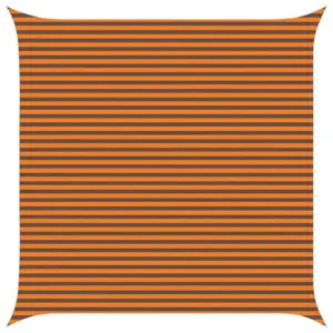 Kandiline päikesepuri oranž ja pruun, 5 x 5 m, 100% polüester Oxford