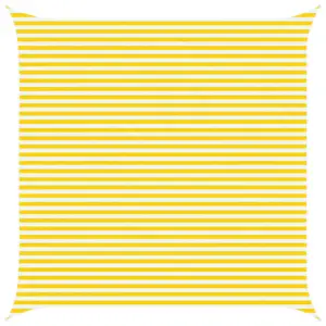 Kandiline UV-kindel päikesepuri, kollane-valge, 5 x 5 m, polüester oxford