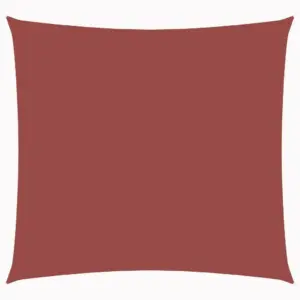 Vettpidav kandiline päikesepuri oxford-kangast, terrakota, 3,6 x 3,6 m