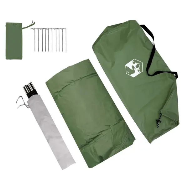 Karavani eeskoda telk 3 inimesele, roheline, 330 x 252 x 245 cm – 9
