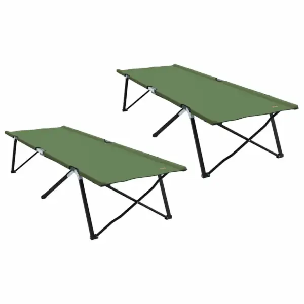 Kokkuklapitav telgvoodi komplekt, 2 tk, roheline, Oxford-kangast, 206 x 76 x 47 cm – 2