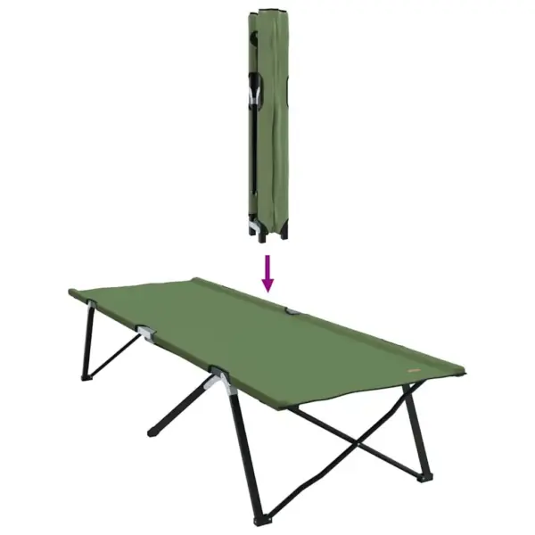 Kokkuklapitav telgvoodi komplekt, 2 tk, roheline, Oxford-kangast, 206 x 76 x 47 cm – 10