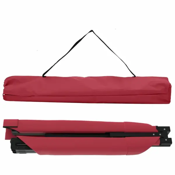 Kokkuklapitavad telkimisvoodid, 2 tk, punane, 210 x 80 x 46 cm – 6