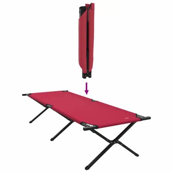 Kokkuklapitavad telkimisvoodid, 2 tk, punane, 210 x 80 x 46 cm – 10