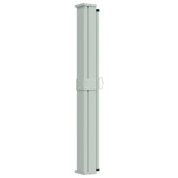 Kokkupandav terrassi külgmarkiis privaatsuse ja tuulekaitseks, valge, polüesterkangas metallraamil, pikkus kuni 300 cm, kõrgus 110/130/150 cm – 3