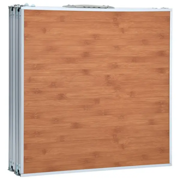 Kokkupandav matkalaud reguleeritava kõrgusega, alumiinium/MDF, 240 x 60 cm - 5