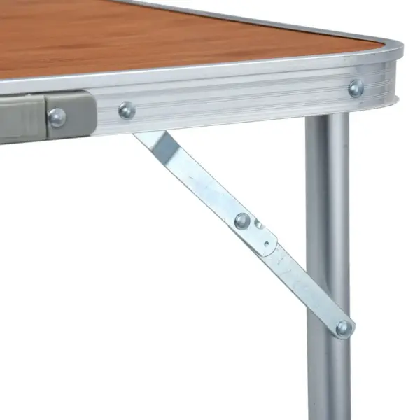 Kokkupandav matkalaud reguleeritava kõrgusega, alumiinium/MDF, 240 x 60 cm - 8