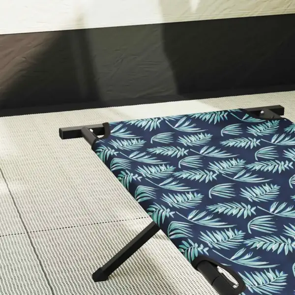 Kokkupandav telgvoodi komplekt, 2 tk, metsamustriga Oxfordi kangas, terasraam, 210 x 80 x 46 cm – 3