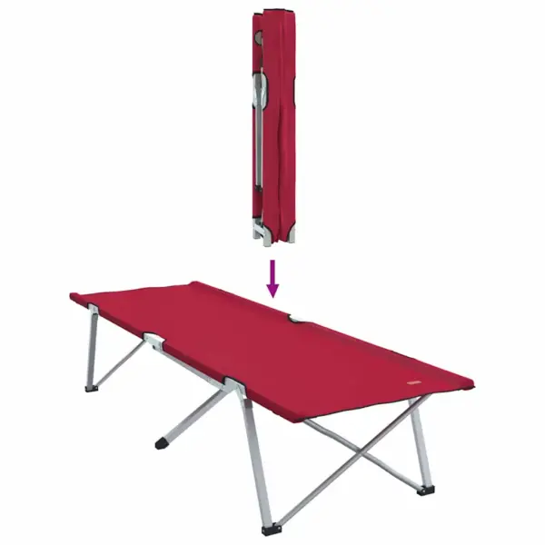 Kokkupandavad telgvoodid, 2 tk, punane, 194 x 62,5 x 42,5 cm – 10
