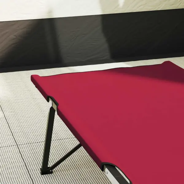 Kokkupandav telgvoodi komplekt, 2 tk, punane, 206 x 76 x 47 cm - 3