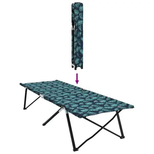 Kokkupandav telgvoodi lehemustriga, metsaroheline, 206 x 76 x 47 cm – 9