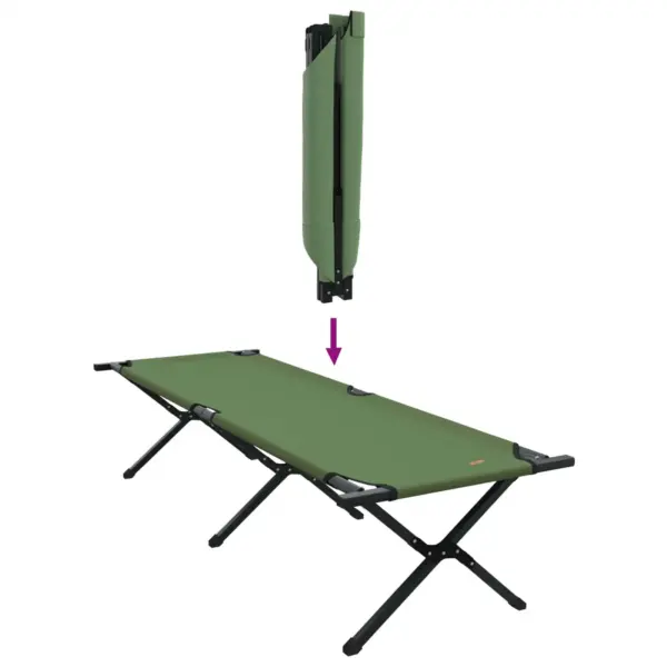 Kokkupandav telgvoodi rohelisest oxford-kangast, roheline, 193 x 69 x 45 cm – 10