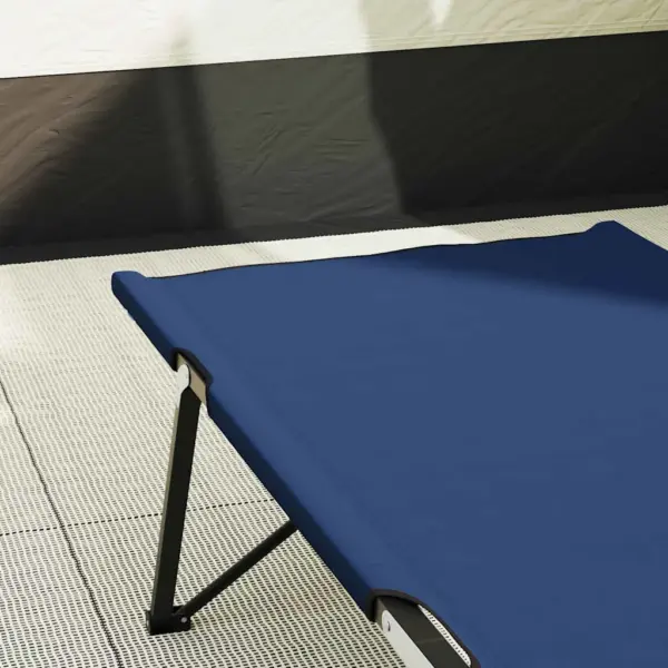 Kokkupandav telkimisvoodi, 2 tk, sinine, Oxford-kangas ja teras, 206 x 76 x 47 cm – 3