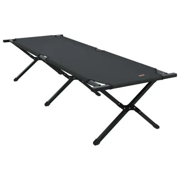 Kokkupandav telkimisvoodi Oxfordi kangast, must, 193 x 69 x 45 cm – 2