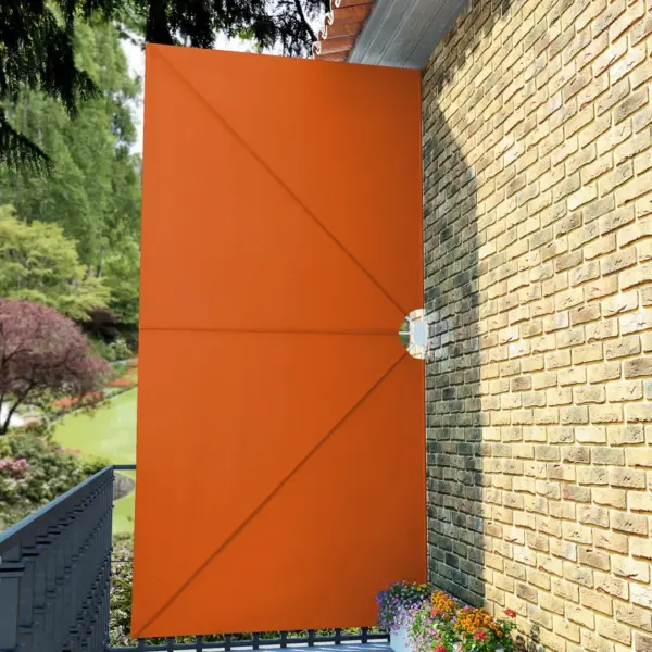 Kokkupandav terrassi külgmarkiis, terrakota, 400 x 200 cm – 3