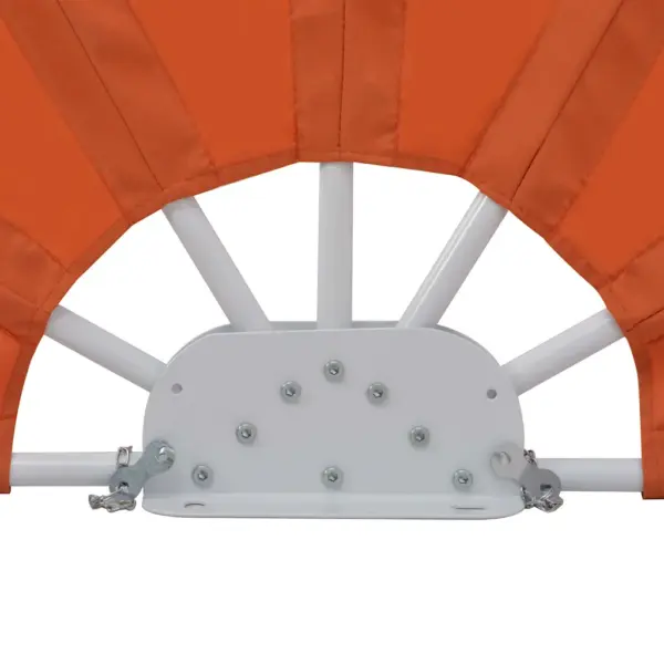 Kokkupandav terrassi külgmarkiis, terrakota, 200 cm - 8