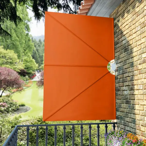 Kokkupandav terrassi külgmarkiis, terrakota, vettpidav, 240 x 160 cm – 4