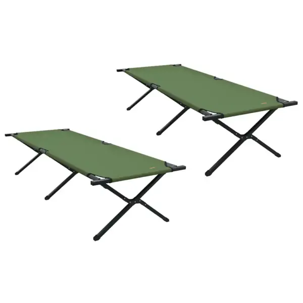Kokkupandavad telgivoodid, 2 tk, roheline, 210 x 80 x 46 cm – 2
