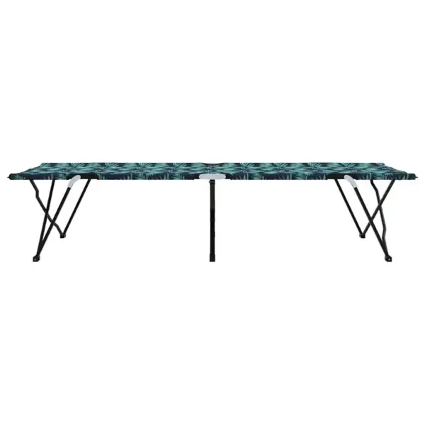 Kokkupandavad telgvoodid lehemustriga, 2 tk, metsaroheline, Oxford-kangas ja teras, 206 x 76 x 47 cm – 7