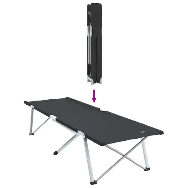 Kokkupandavad telgvoodid, 2 tk, must, 194 x 62,5 x 42,5 cm – 10