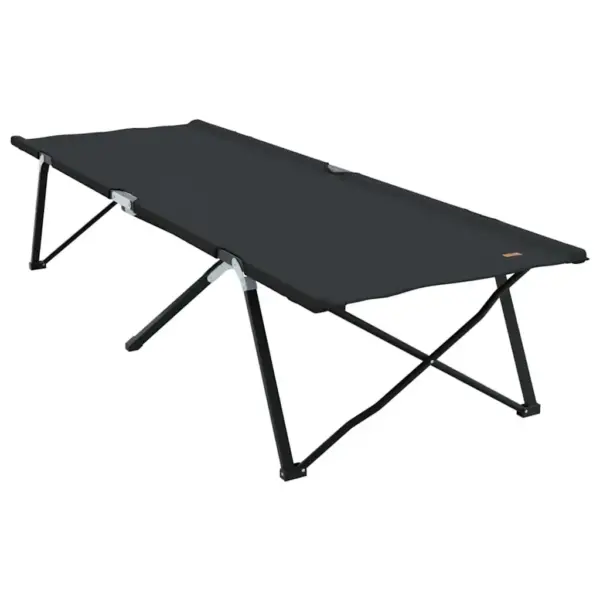 Kokkupandavad telgvoodid, 2 tk, must, Oxford-kangas ja terasraam, 206 x 76 x 47 cm – 4