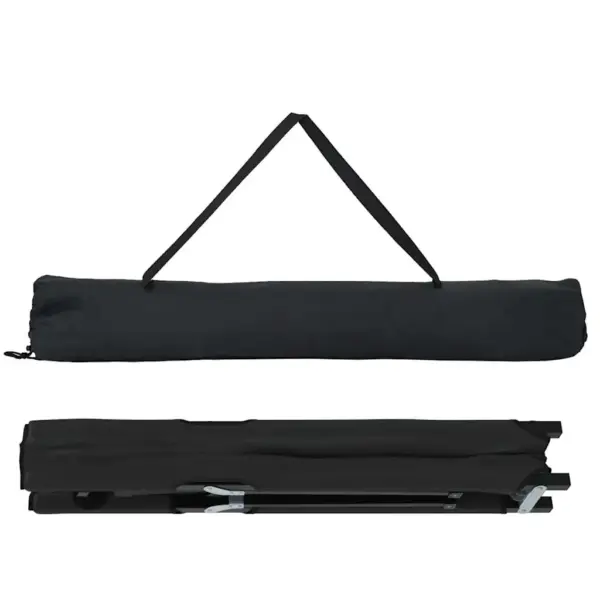 Kokkupandavad telgvoodid, 2 tk, must, Oxford-kangas ja terasraam, 206 x 76 x 47 cm – 6