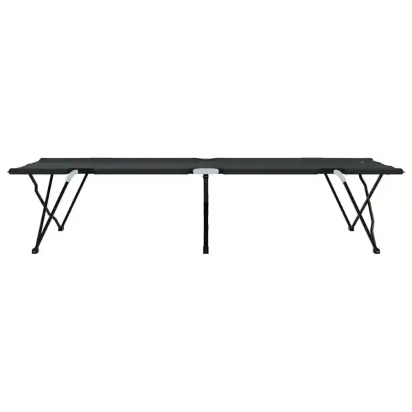 Kokkupandavad telgvoodid, 2 tk, must, Oxford-kangas ja terasraam, 206 x 76 x 47 cm – 7