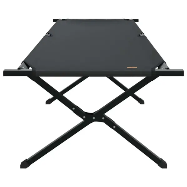 Kokkupandavad telgvoodid, 2 tk, must Oxfordi kangas, terasraamiga, 210 x 80 x 46 cm – 5