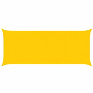 Ristkülikuline päikesepuri rõdule ja aeda, kollane, UV- ja veekindel Oxford-polüester, 6 x 2,5 m