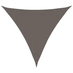 HDPE päikesepuri kolmnurkne, antratsiithall, 3,6 x 3,6 x 3,6 m