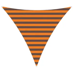 Kolmnurkne päikesepuri oranž-pruun, 2 x 2 x 2 m, 100% polüester Oxford