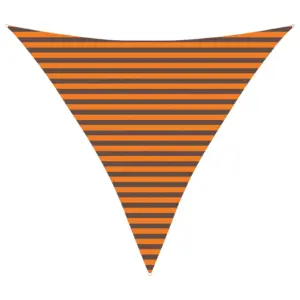 Kolmnurkne päikesepuri, oranž-pruun, 3,6 x 3,6 x 3,6 m, polüester Oxford