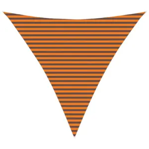 Kolmnurkne päikesepuri oranž ja pruun, 4,5 x 4,5 x 4,5 m, polüester Oxford