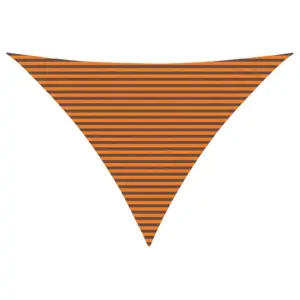 Kolmnurkne päikesepuri terrassile, oranž-pruun, 5 x 5 x 6 m, 100% polüester Oxford