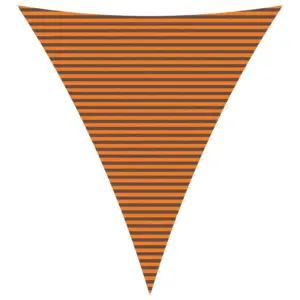 Kolmnurkne päikesepuri UV-kaitsega, oranž/pruun, 5 x 6 x 6 m, 100% polüester Oxford-kangas
