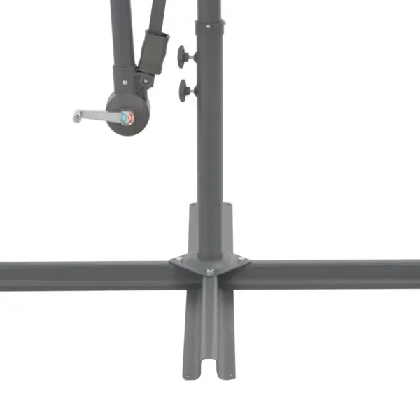 Konsool-päikesevari ristalusega ja vändamehhanismiga, pruunikashall, 300 cm - 5