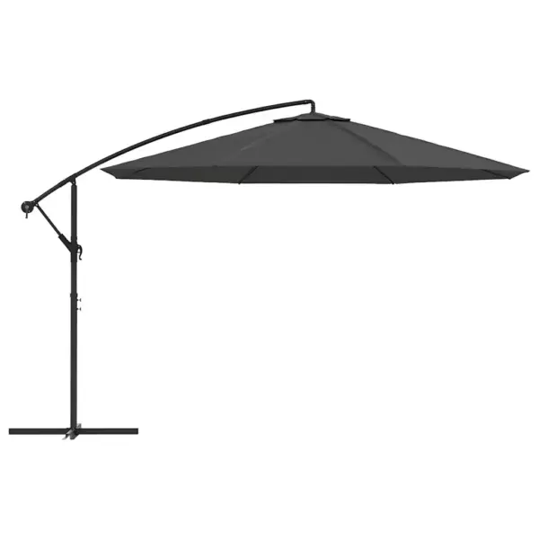 Päikesevari konsoolkonstruktsiooniga ristalusel, 350 cm, antratsiithall - 3