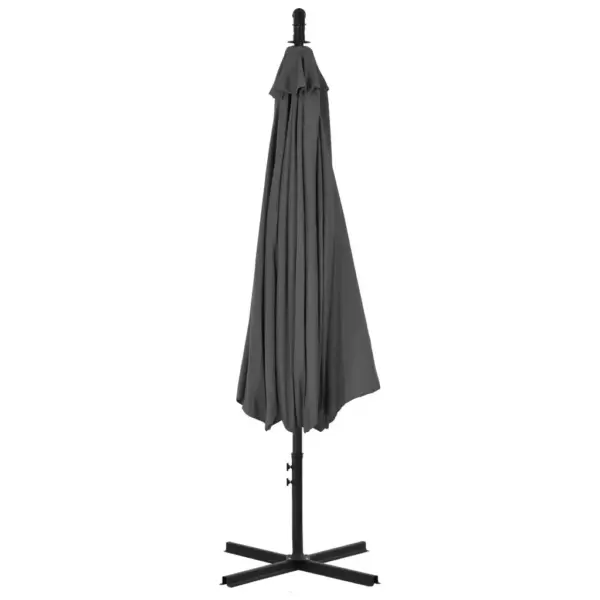 Konsoolne päikesevari vändamehhanismiga, teraspostiga, 300 cm, antratsiithall – 4