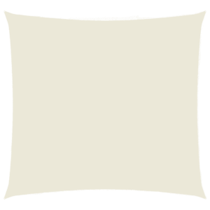 Vettpidav oxford-kangast kandiline päikesepuri, kreemjasvalge, 3,6 x 3,6 m