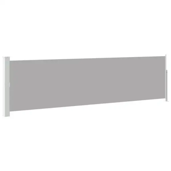 Lahtikeritav terrassi külgsirm privaatsuseks, hall, 140 x 500 cm – 2