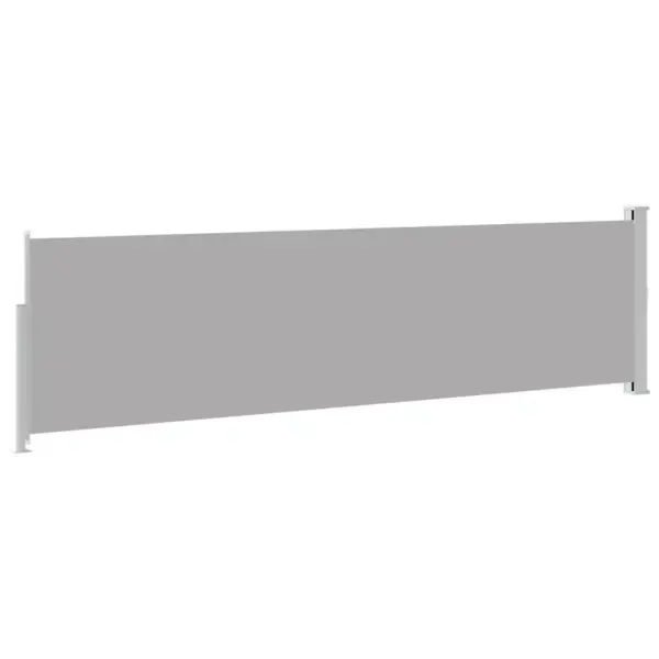 Lahtikeritav terrassi külgsirm privaatsuseks, hall, 140 x 500 cm – 7