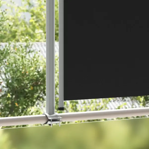 Lahtitõmmatav terrassi ja rõdu külgmarkiis, must, 160 x 0–300 cm – 3