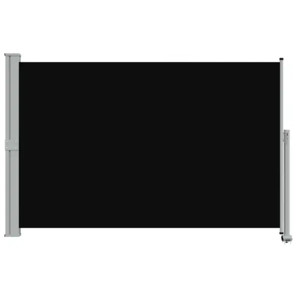 Lahtitõmmatav terrassi ja rõdu külgmarkiis, must, 160 x 0–300 cm – 4