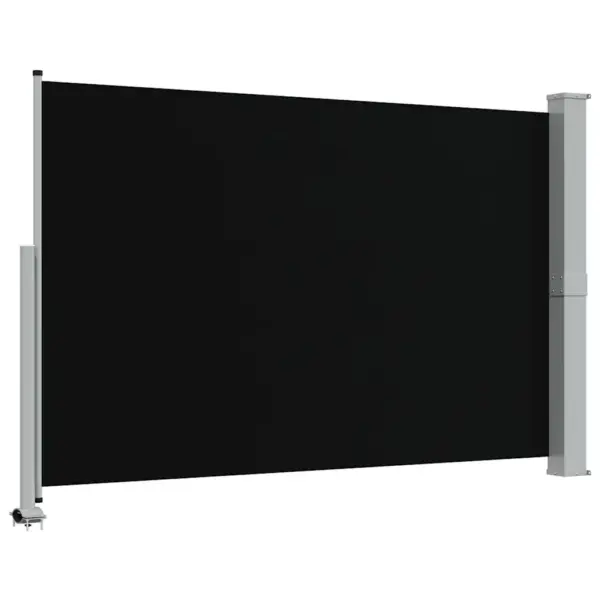 Lahtitõmmatav terrassi ja rõdu külgmarkiis, must, 160 x 0–300 cm – 7