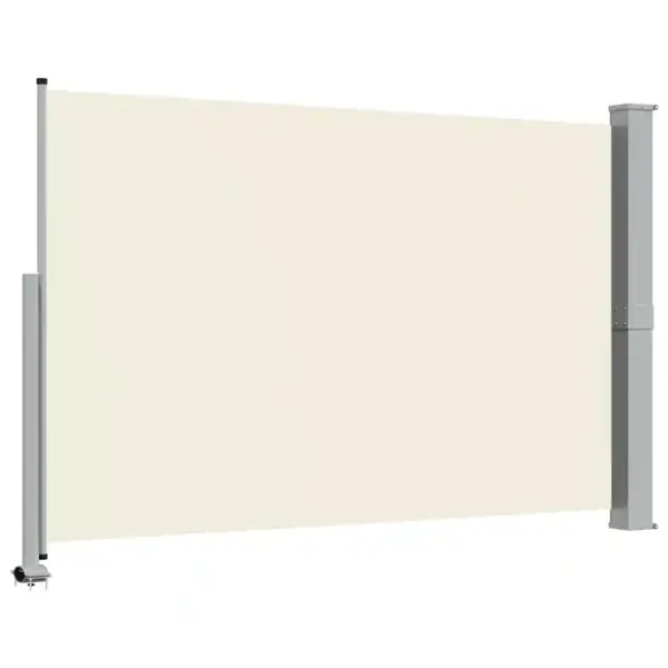 Lahtitõmmatav külgmarkiis terrassile ja rõdule, 160 x 300 cm, kreemjas, hall alusega – 7
