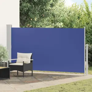 Lahtitõmmatav terrassi ja rõdu külgmarkiis, UV-kindel, 170 x 300 cm, sinine