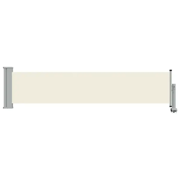 Lahtitõmmatav külgmarkiis terrassile ja rõdule, 60 x 0–300 cm, kreemjas ja hall – 4