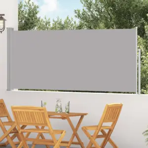 Lahtitõmmatav külgsein tuule- ja privaatsuskaitseks, hall, 120 x 300 cm